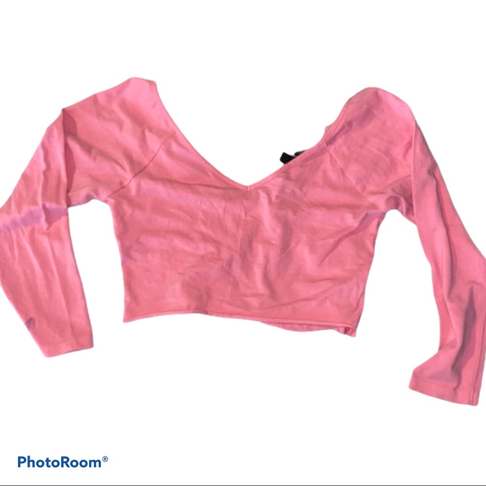 vibrant pink guess long sleeve